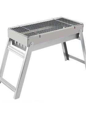 林方大号烤便携烧烤架家上用烤肉炉折叠炭烧烤木炉户TQL58外露营