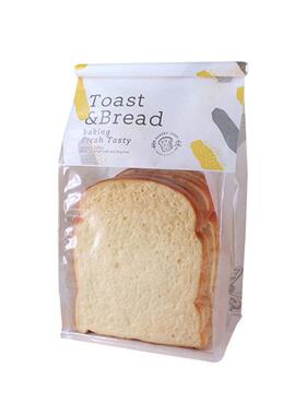 包2021吐司袋面袋烫金铁丝卷边SF包片装袋自封切分吐司烘焙定制装