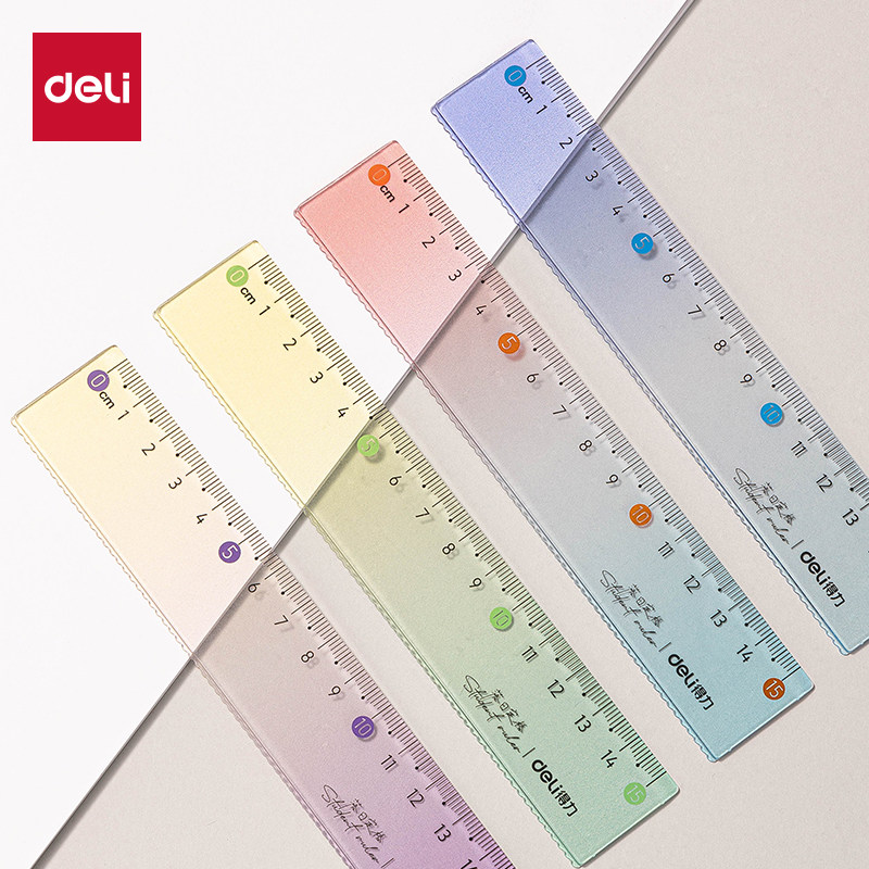 透明直尺带波浪线尺子小学生一年