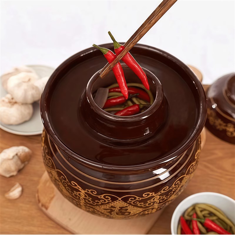 四川加厚泡菜坛子土陶陶瓷密封咸B菜缸罐子传统老式腌酸豇豆密封