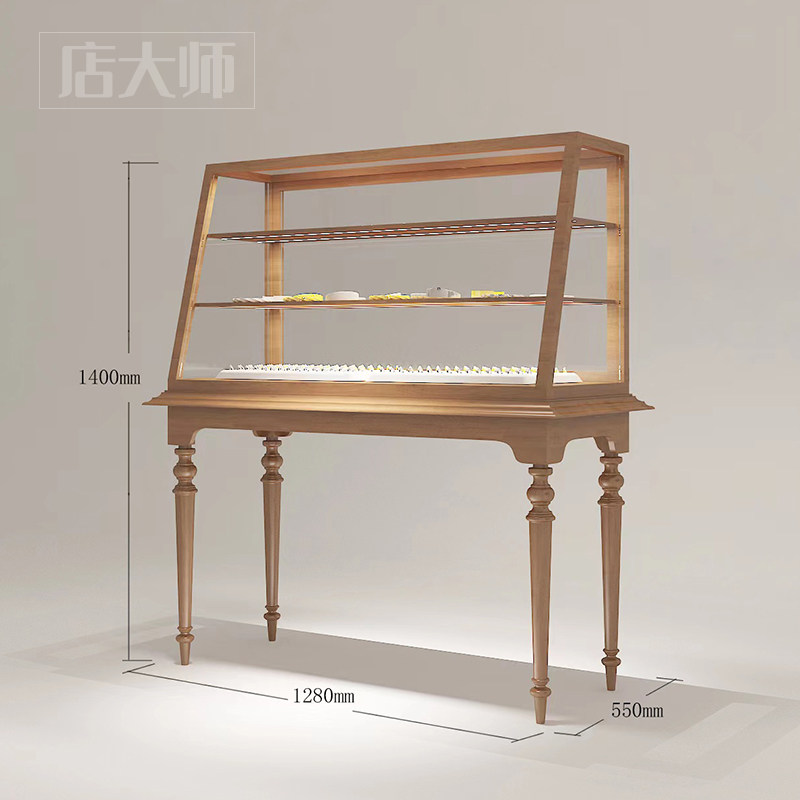 珠宝展示柜台饰品店玉器首饰中古展柜眼镜店R博物馆翡翠玻璃柜