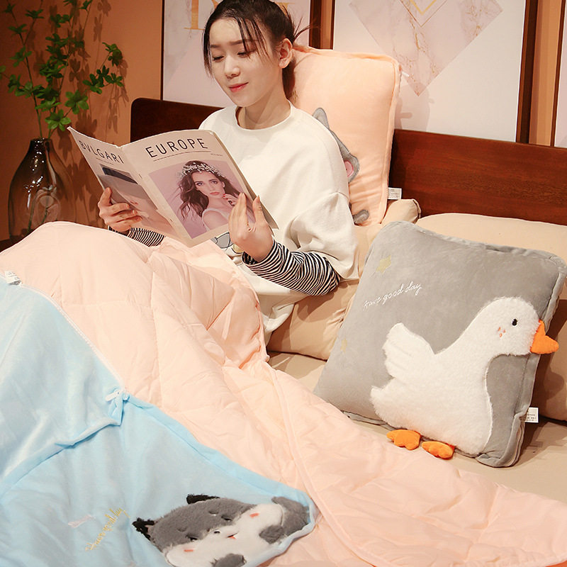 卡通抱枕被子两用办公室午睡枕头车载毯子二M合一汽车靠枕睡觉车,居家布艺,抱枕被,淘宝优惠券,粉丝福利购,淘宝优惠卷