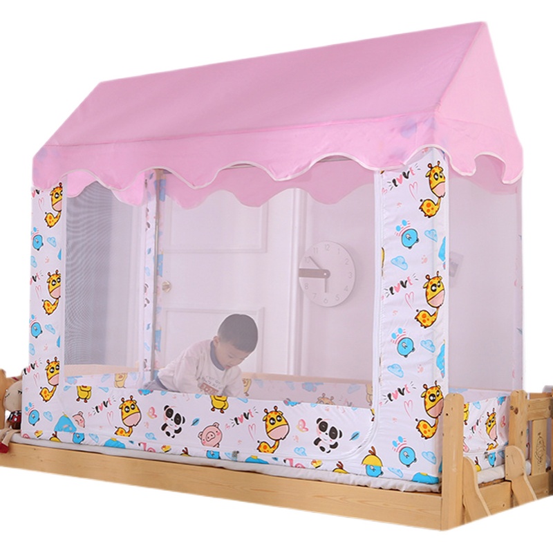 儿童蚊帐女孩公主房70m*150拼接床88 168床帘地铺男孩80180帐篷10