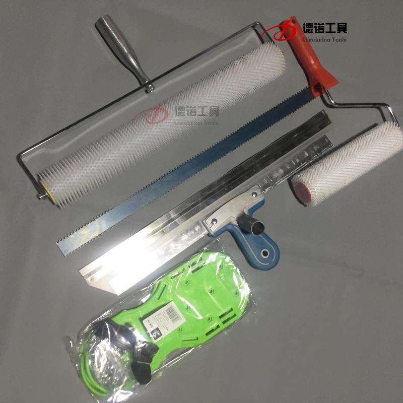 自流平水泥施工工具滚筒钉t鞋刮板耙子套装环氧地坪漆钉鞋17寸专