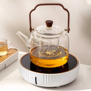 黑晶炉玻璃煮茶壶器蒸煮r一体提梁烧水泡茶专用耐高温家用茶具套