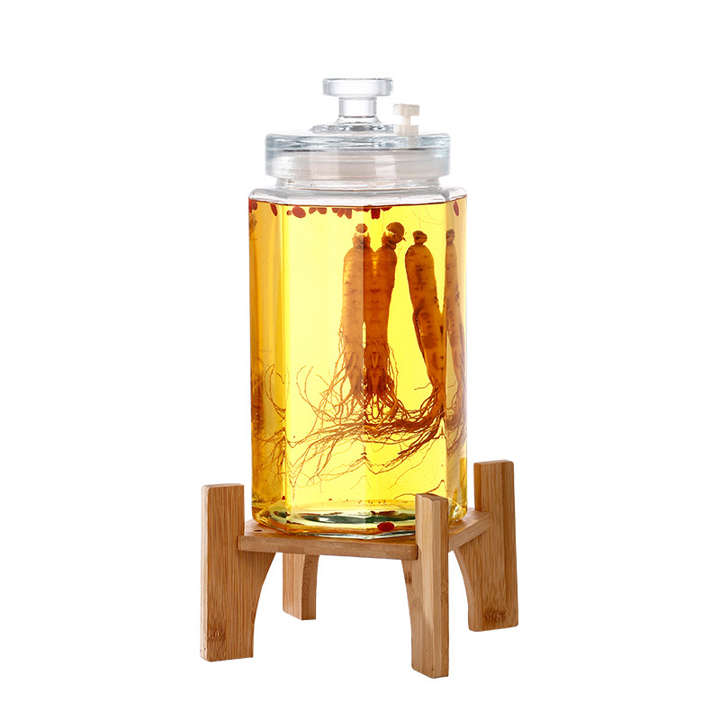 泡酒玻璃瓶家用酒坛子高档泡人参C密封药酒罐子酒桶带龙头专业酒 - 封面