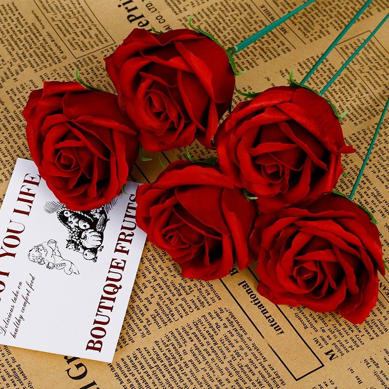 【仿真花】塑料玫瑰花单只水果z礼盒装饰客厅插花干花婚礼布置摆,鲜花速递/花卉仿真/绿植园艺,永生花,淘宝优惠券,粉丝福利购,淘宝优惠卷