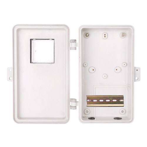 玻璃钢单相电表箱明装单户一表位透明电J表盒平门室外防盗防水防