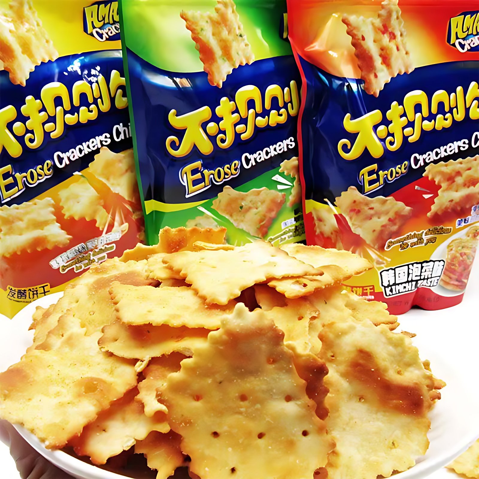 味之旅不规则饼干零食225g*4包咸发酵芝士洋葱泡菜惊奇脆片苏打饼,零食/坚果/特产,苏打饼干,淘宝优惠券,粉丝福利购,淘宝优惠卷