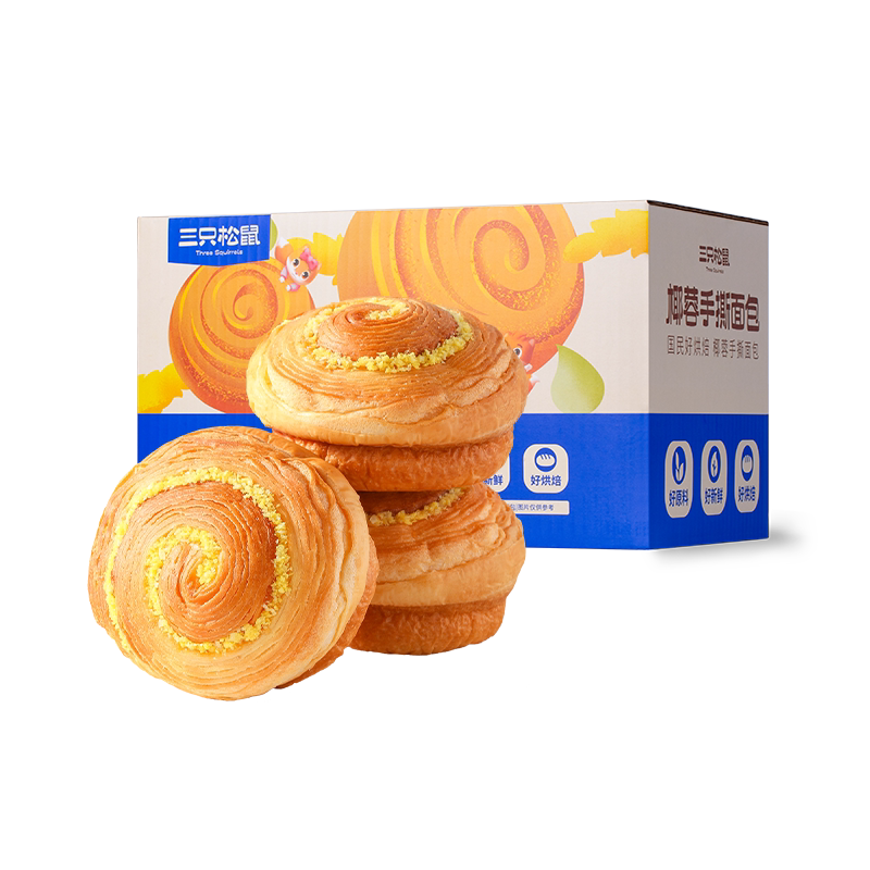 三只松鼠_椰蓉手撕面包1kg