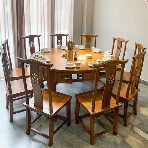 实木市井风火锅桌子电磁炉一体火锅桌串串香火锅店大理石火锅桌椅