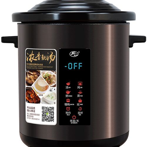 飞鹿 YDT电炖锅煲汤煮粥全自动大容量电砂锅陶瓷隔水炖燕窝