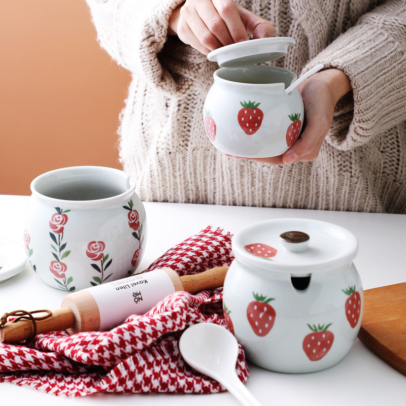 陶瓷调味罐耐温猪油罐装盐罐熟油辣子罐家用调味盒辣椒油罐,厨房/烹饪用具,调味瓶罐/调料研磨器,淘宝优惠券,粉丝福利购,淘宝优惠卷