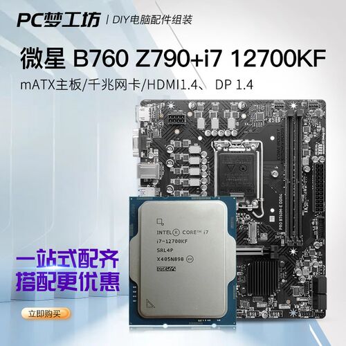 散片 选配微星   板装