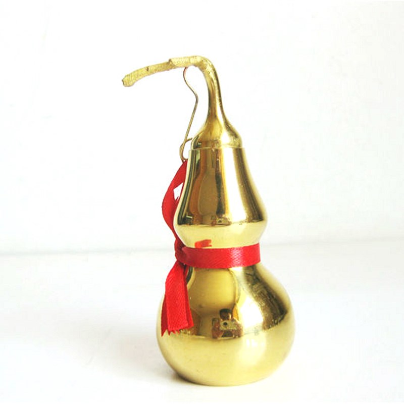 家居饰品口叶铜葫芦福禄胡芦客厅卧室玄关金属摆设