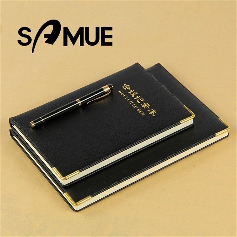 会议记录本笔记本大号商务仿牛皮硬面通用工作本带插笔款5B5,文具电教/文化用品/商务用品,笔记本/记事本,淘宝优惠券,粉丝福利购,淘宝优惠卷