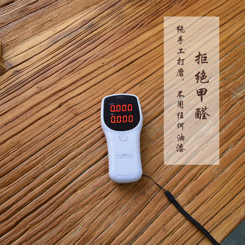 老榆木茶桌门板吧台桌家用实木铁艺餐桌长方形电脑书桌旧门板