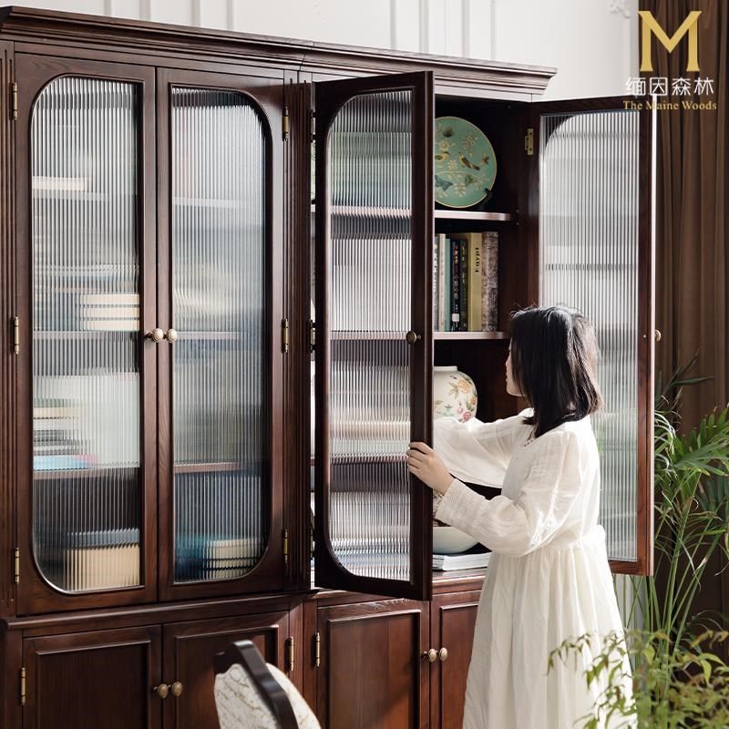 实木书柜书柜一体整墙置物柜客厅落地靠墙一面墙全实木带柜门,住宅家具,单个书柜,淘宝优惠券,粉丝福利购,淘宝优惠卷