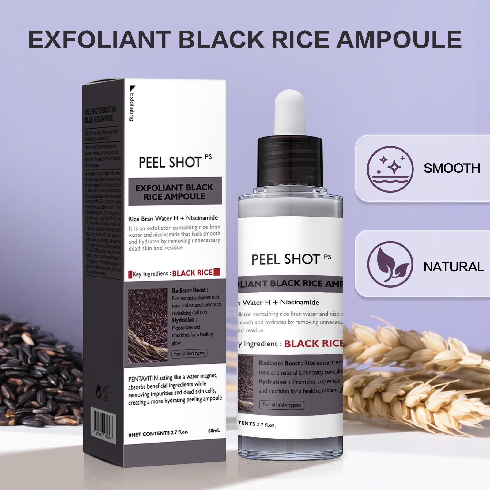 跨境热卖大米去角质面部精华 Peel Shot EXFOLIANT RICE AMPOULE