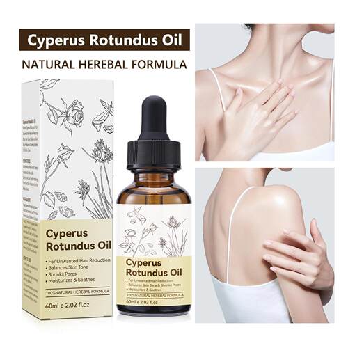 跨境新品无标Cyperus Rotundus Oil香附子毛发护理油滋润舒缓60ml