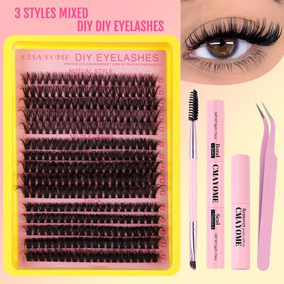 Cluster Eyelash Set Extension Fluffy Single Eyelashes Makeup