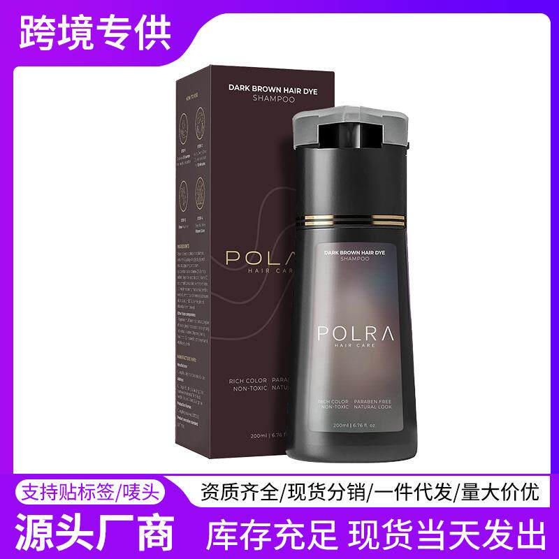 跨境亚马逊独立站外贸爆款POLAR护发固色洗发水上色洗发膏一洗彩