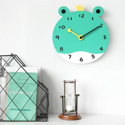 wozoom屋准挂钟家用时尚个性创意卧室可爱时钟挂墙艺术卡通静音