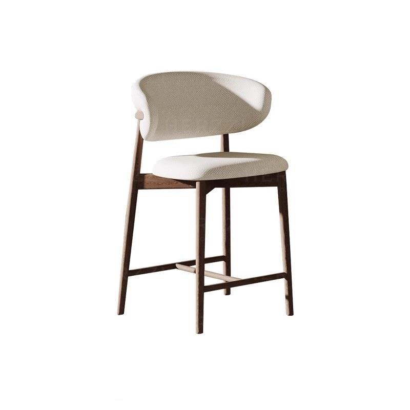 白蜡木全实木酒吧椅子北欧新中式家用岛台高脚椅吧台凳侘寂风餐椅