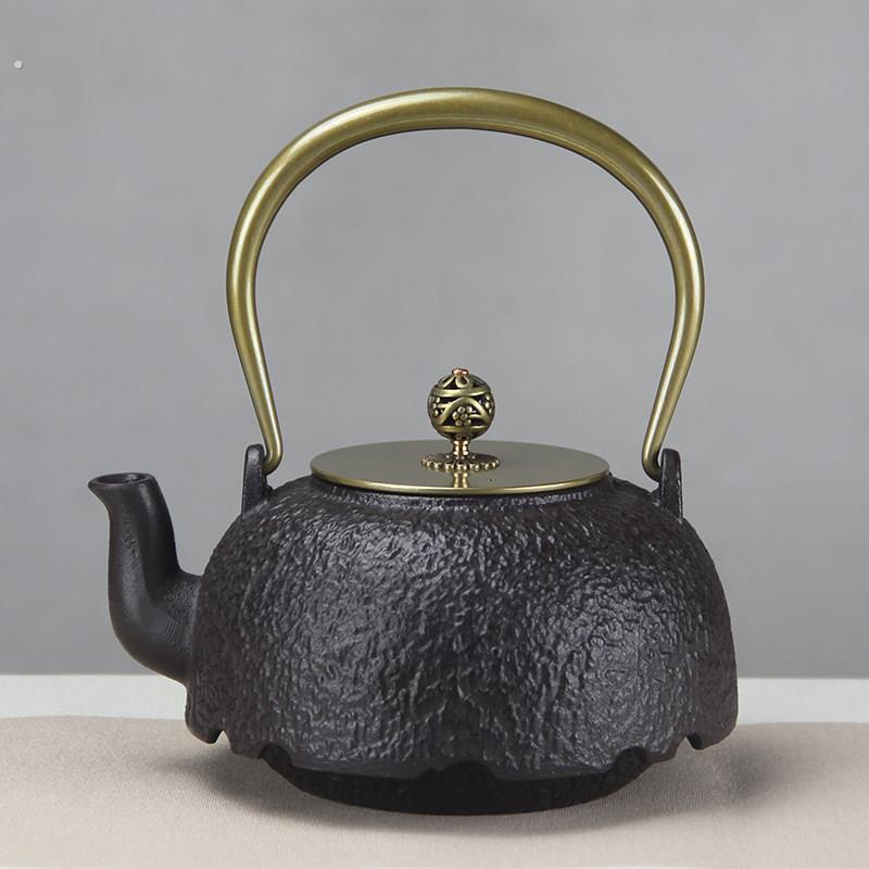 日式南部手工铁器简约素雅居家摆件饰品煮水培生铸铁壶铁茶壶茶具