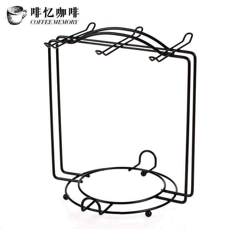 啡忆不锈钢咖啡杯杯架6杯防锈喷漆置地挂杯架跨境出口