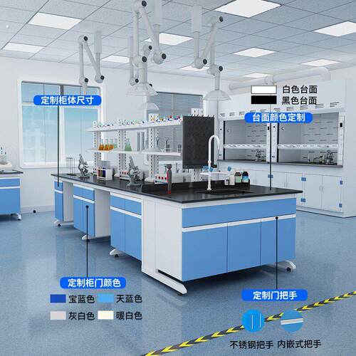 钢木实验台实验室工作台全钢中央试验化验桌不锈钢通风柜厂家直销