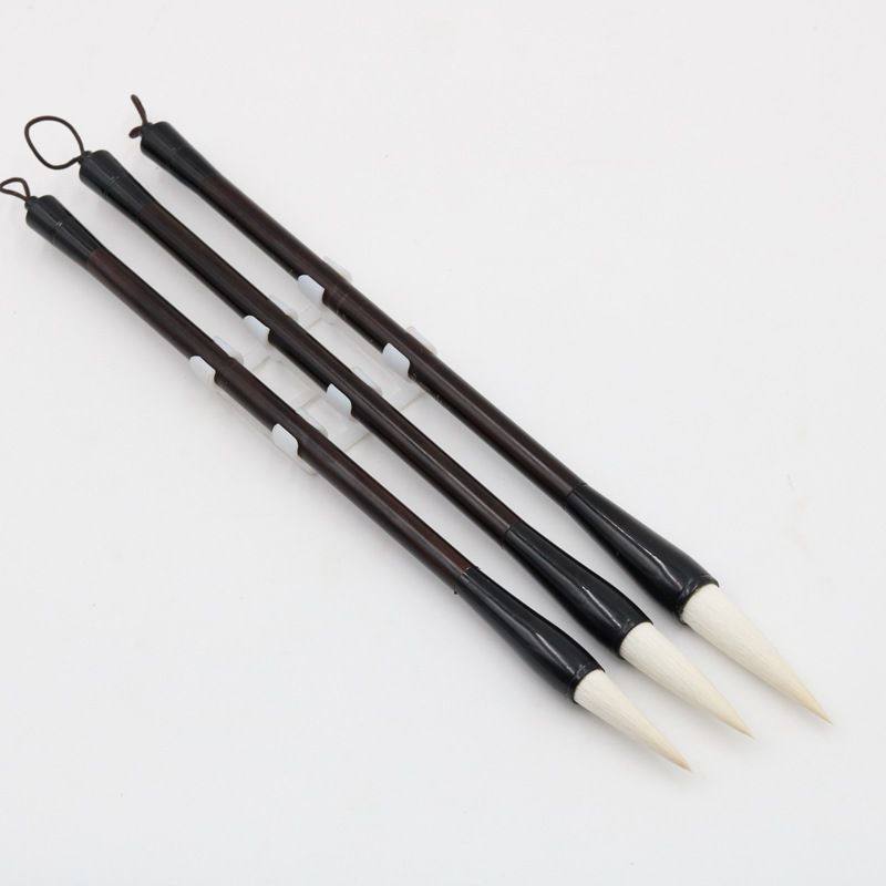 产业带厂家羊毫书法毛笔套装出锋如刃收锋利落仿黑檀杆,五金/工具,毛笔,淘宝优惠券,粉丝福利购,淘宝优惠卷