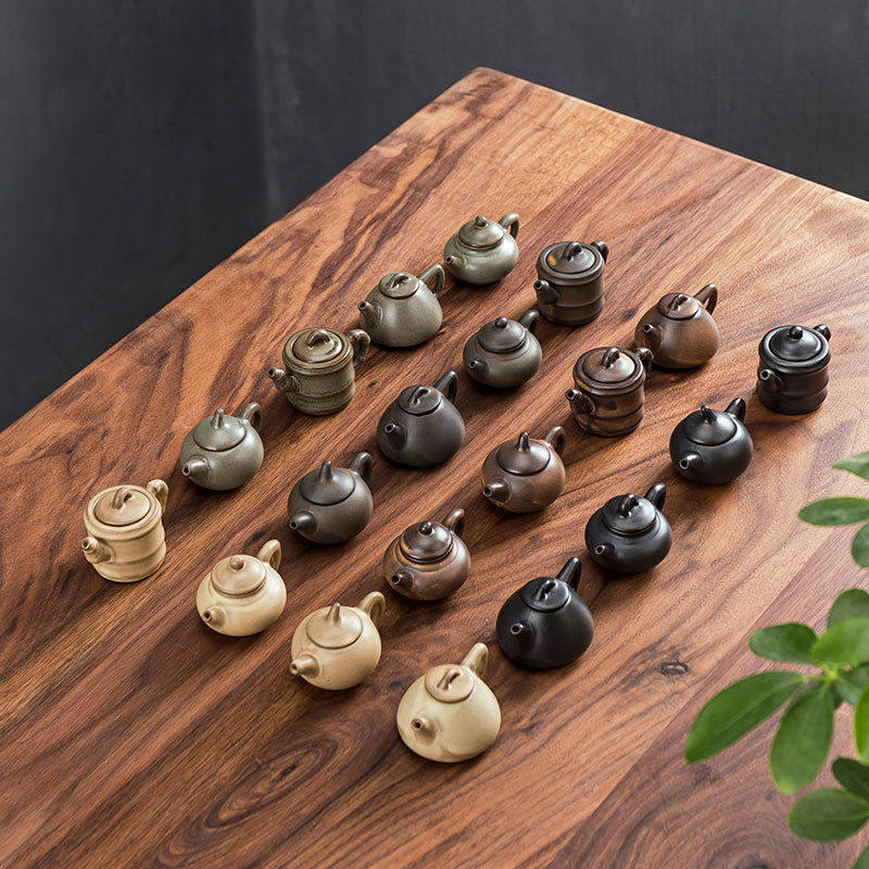 窑变迷你小茶壶可养玩指尖壶茶宠袖珍茶玩功夫茶具家居摆件把把壶,餐饮具,茶宠摆件,淘宝优惠券,粉丝福利购,淘宝优惠卷