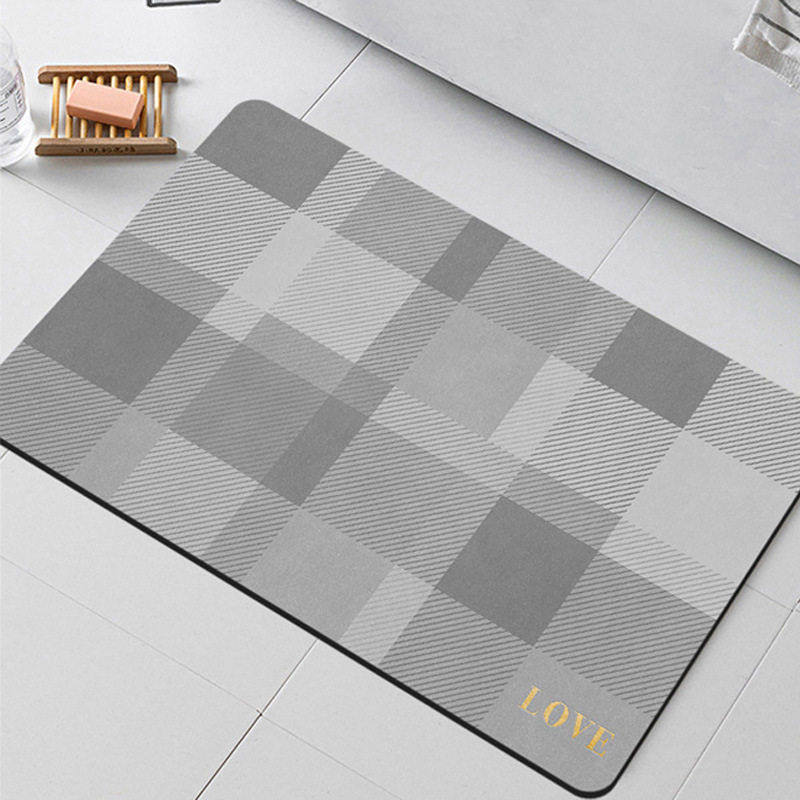 简约浴室地垫厨房防滑吸水软硅藻泥速干脚垫家用卫生间门口进门垫,居家布艺,家用脚垫,淘宝优惠券,粉丝福利购,淘宝优惠卷