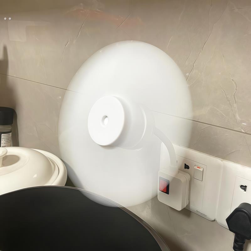 插座风扇小型一体式2025新款小旋风家用厨房厕所静音挂壁大风力