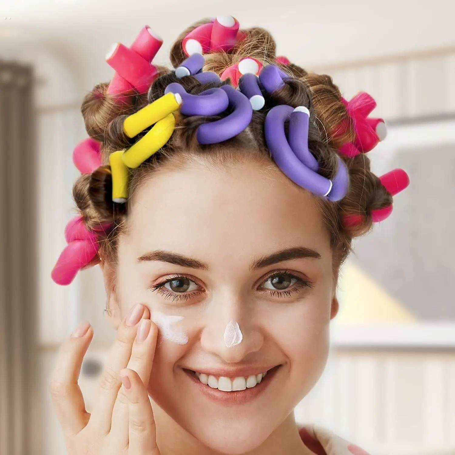 万能杠烫发隔热橡胶棒定型不伤发冷烫杠子工具海绵卷睡觉卷发神器