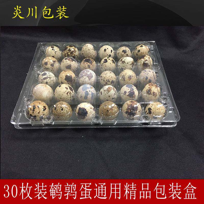 包邮30枚鹌鹑蛋托塑料透明PVC泡壳吸塑一次性蛋托鹌鹑蛋包装