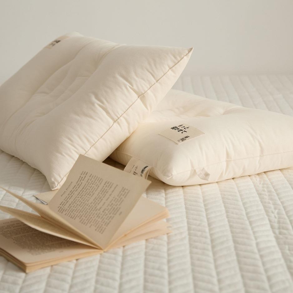 原棉儿童枕芯A类60支全棉云绒纤维抑菌睡眠四季通用家用学生宿舍