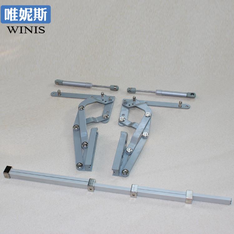 气动平移上翻门支撑高端高档橱柜五金缓冲气压杆豪华铝合金气撑