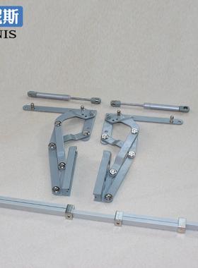 气动平移上翻门支撑高端高档橱柜五金缓冲气压杆豪华铝合金气撑