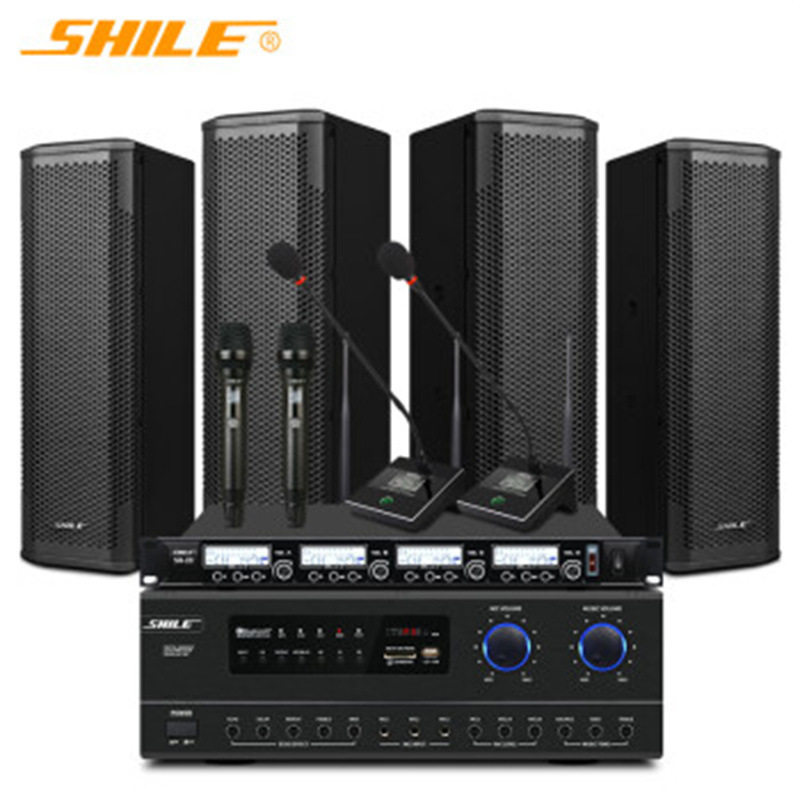 狮乐（SHILE）AV-108/BX-402专业中小型会议室教师音响系统套装