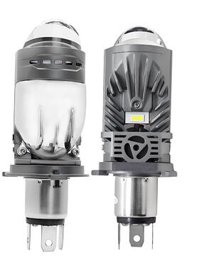 M01P汽车大灯h4直插式远近光改装车灯超亮双光透镜汽车led大灯