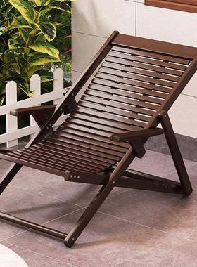 折叠躺椅家用单人午睡老人椅夏季院子凉椅子午休竹椅阳台逍遥椅