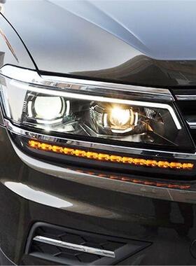 适用于17-21款新途观L大灯总成改装高配LED大灯日行灯透镜流水转