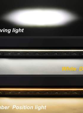 CE认证单排白色琥珀色DRL设计32英寸LED长条灯