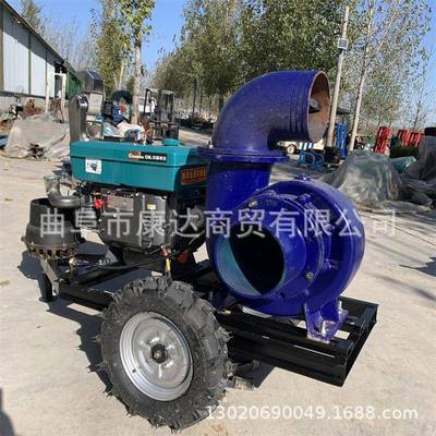 工地抽水排涝泵移动式10寸12寸混流泵流量500m³1000m³混流泵