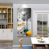 北欧轻奢装 饰钟表挂钟客厅现代简约时钟大气家用时尚 网红挂表画