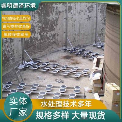 污水处理橡胶盘式曝气器进口曝气器曝气盘可提升曝气器