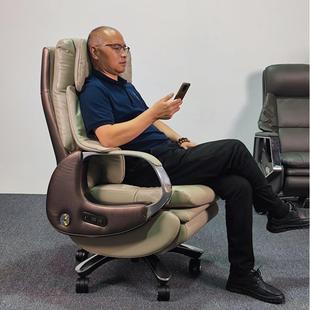 老板椅子带按摩可躺高端电动智能办公椅大班椅真皮商务总裁椅