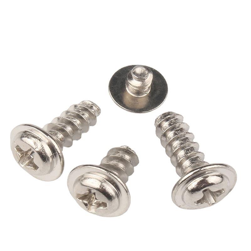 PWB镀镍十字槽带垫螺钉电器盘头带介平尾自攻螺丝电子小螺丝钉